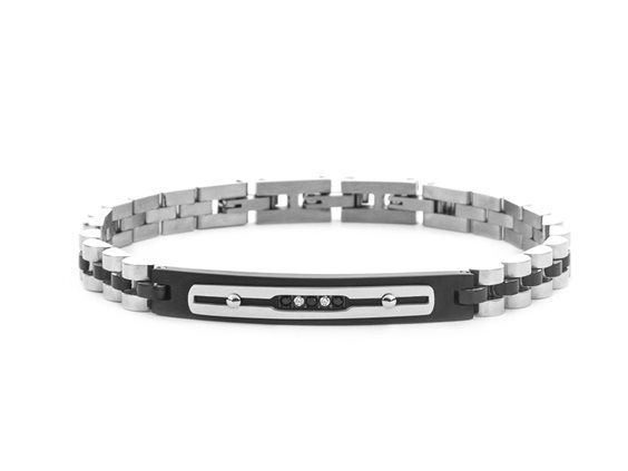 Bracelet 4US: Cesare Paciotti Man in Steel 4UBR7828 - 4UBR7828